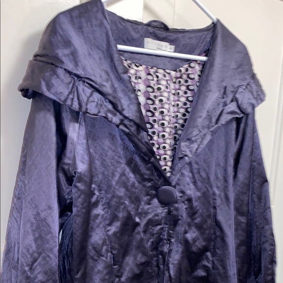 Gitane Size 14 Elegant Purple Women's Jacket - Picture 15 of 16